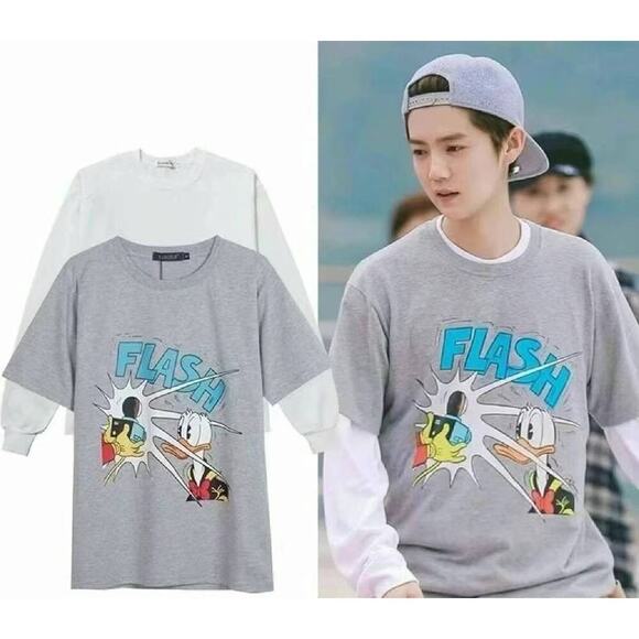 NWT Gucci X Disney Donald Duck T-Shirt Gray Size L - Picture 2 of 15